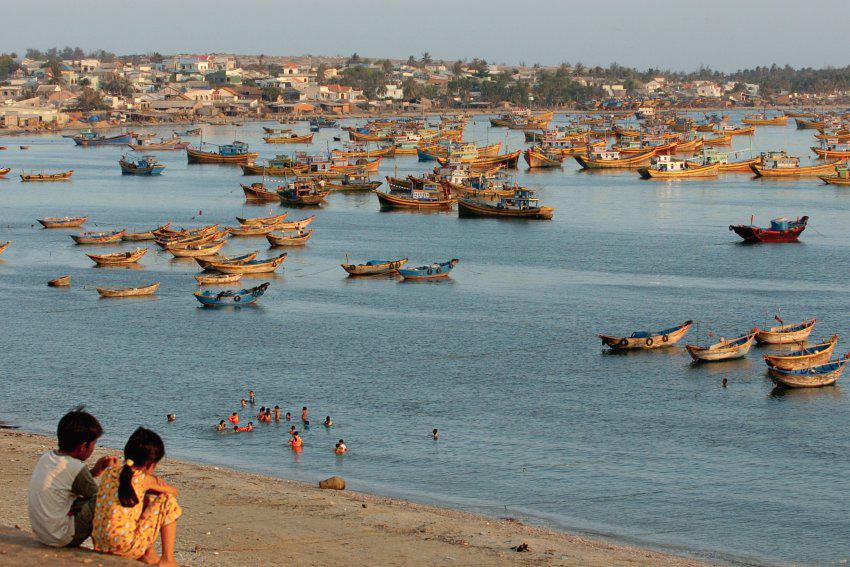Làng chài yên tĩnh của Mũi Né – Phan Thiết. Ảnh: merian.de