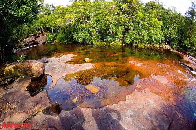 6. Suối Đá Bàn: Không chỉ đẹp, hoang sơ, lãng mạn, nơi này còn gắn với truyền thuyết về những nàng tiên từng chọn nơi đây làm điểm tắm khi ghé xuống trần gian. Để đến suối Đá Bàn, từ thị trấn Dương Đông, bạn đi ngược lên hướng Bắc Đảo rồi đi theo con đường có bảng chỉ dẫn. Ảnh: Apphoto.