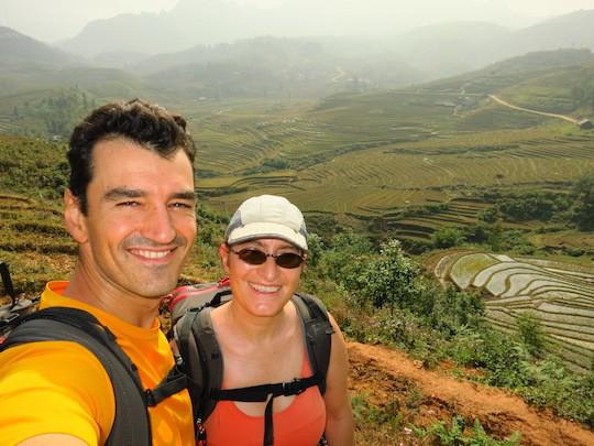 Trekking ở Sa Pa.