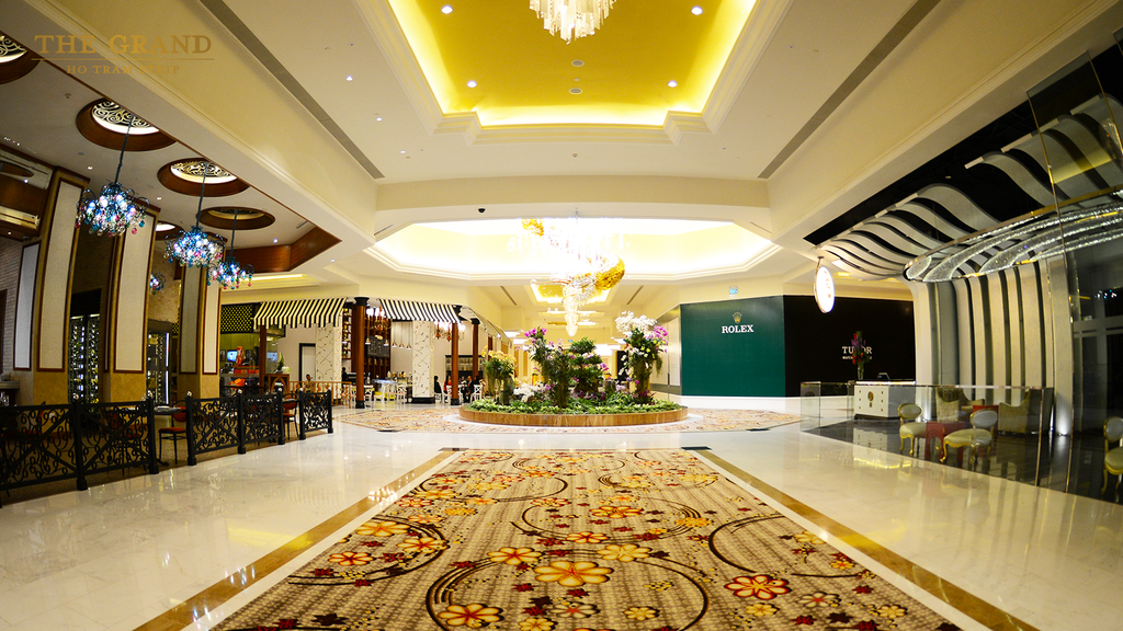 Nội thất bên trong The Grand Hồ Tràm Strip vô cùng sang trọng. 
