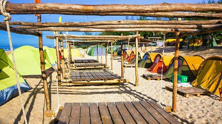 Mỗi góc ở bãi biển đều được trang trí rất bắt mắt