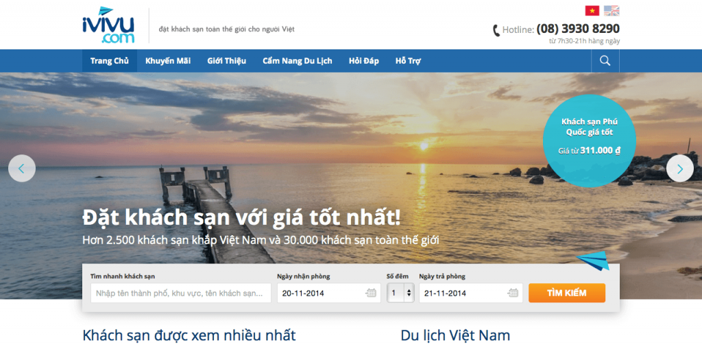 DiLaDen.com – website đặt phòng khách sạn trực tuyến tốt nhất Việt Nam