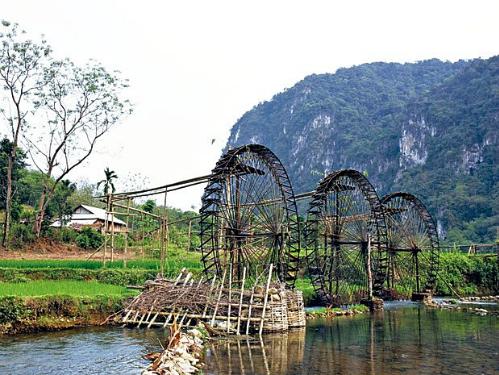 Guồng nước của bà con vùng cao Cổ Lũng (Bá Thước).