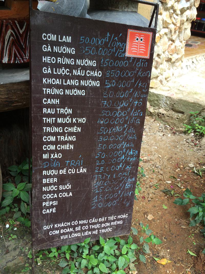 Bảng giá cho bạn tham khảo