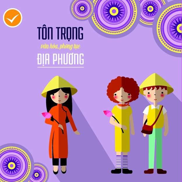 Tôn trọng văn hóa phong tục, địa phương