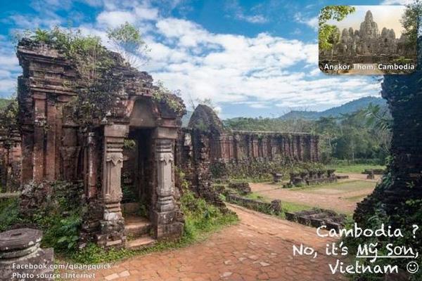 Campuchia? Đừng nhầm, Mỹ Sơn, Việt Nam.