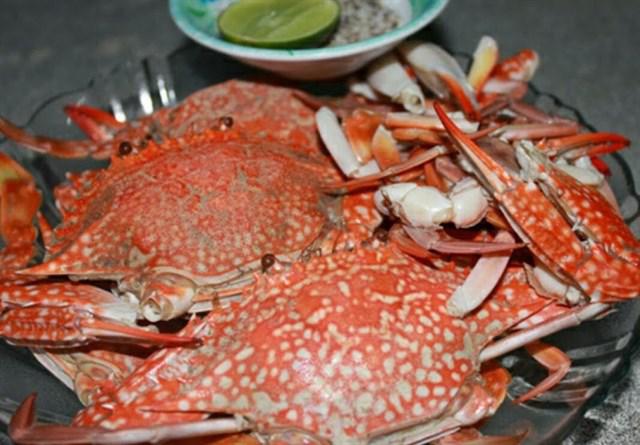Ghẹ trên đảo Thạnh An. Ảnh: ST