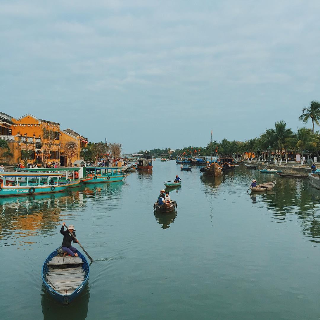 Sông Hoài lãng mạn. Ảnh: cahi.cute/instagram