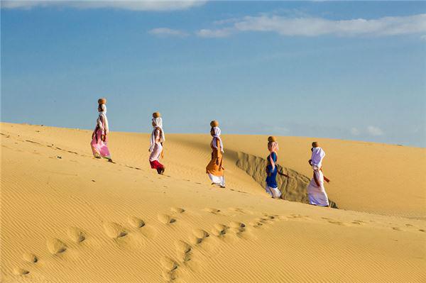 Đồi cát ở Phan Rang.
