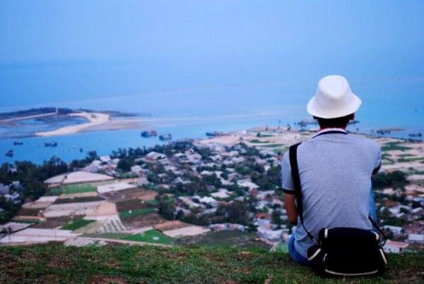 Bình yên ngắm chiều tà trên đảo Lý Sơn. Ảnh: Mèo Già