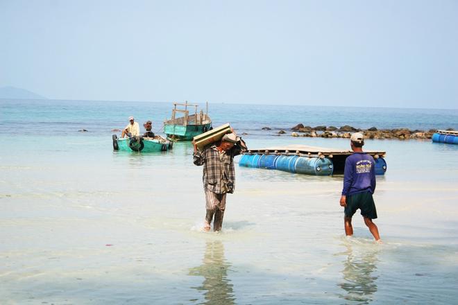 Những người dân trên hòn Mấu phải vận chuyển đồ đạc, hàng hóa từ đảo chính tới. Trẻ em trên đảo khó khăn khi phải đi thuyền vào đảo Củ Tron để đến trường, nên có tình trạng trẻ em không được đi học hoặc bỏ học.