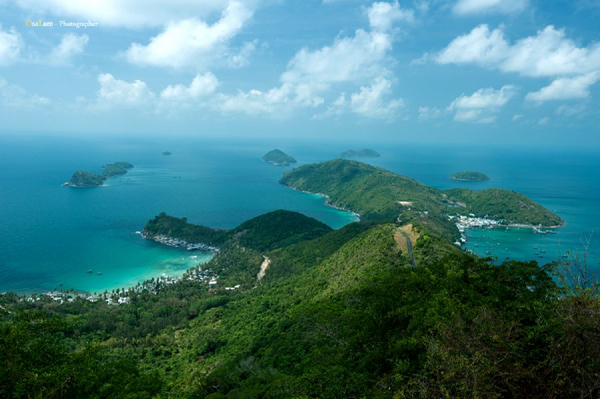 Quần đảo Nam Du đẹp tuyệt vời khi nhìn từ trên cao. Ảnh: Julian Tran