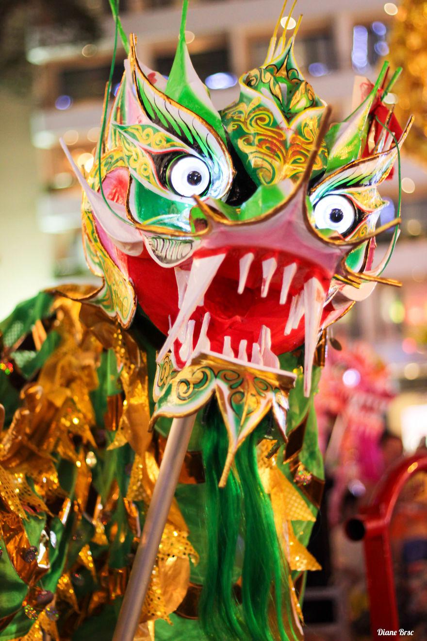 Múa lân ở Sài Gòn trong những dịp lễ hội.