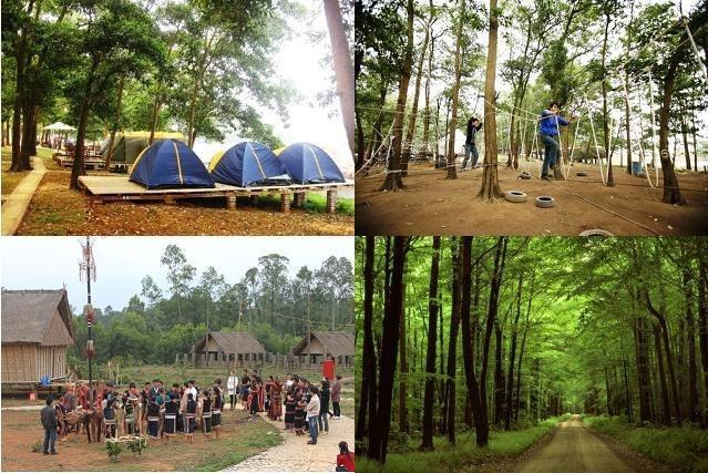 <strong>8. Đồng Mô, Ba Vì: </strong>Khu du lịch sinh thái Đồng Mô chỉ cách Hà Nội 40 km về phía Tây, thuộc quần thể Làng văn hóa du lịch các dân tộc Việt Nam. Từ lâu nơi đây đã được xem là điểm tham quan du lịch giá rẻ lý tưởng dành cho các hộ gia đình. Bạn có thể tham quan cắm trại, chèo thuyền câu cá, hay tham gia tổ chức các trò chơi teambuilding, thưởng thức đặc sản. Ảnh: Tiểu Uyên.