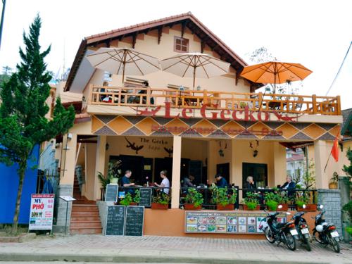 Với mặt tiền rộng rãi và được thiết kế hiện đại, The Gecko luôn hấp dẫn du khách. Ảnh: tripadvisor