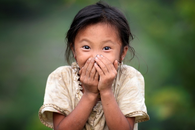 Ai từng ghé thăm huyện Hoàng Su Phì đều ví vẻ đẹp nơi đây như một thiên đường hoang sơ, nhất là với những người theo đuổi nghệ thuật nhiếp ảnh, mảnh đất này có sức hút thật khó cưỡng. Tác phẩm này mang tên Thẹn thùng.